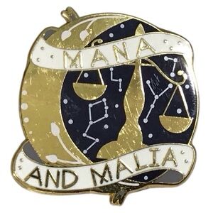 Owlcrate Mana Malia Pin A Deadly Education Book Scales Justice Crescent Moon